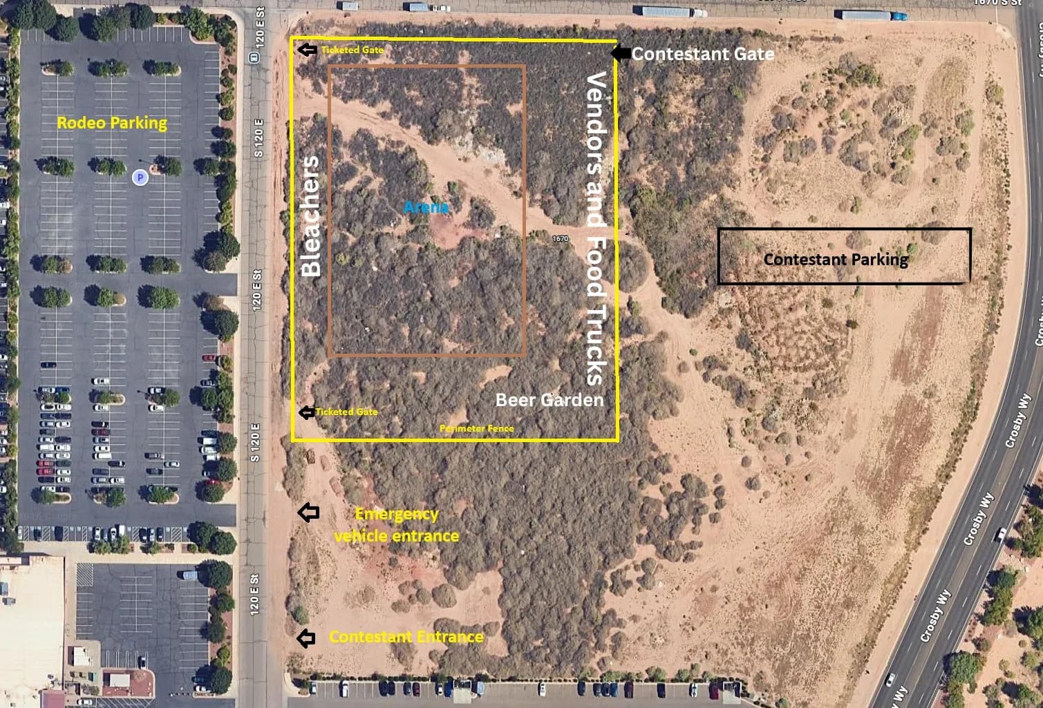 Spring Round-Up Rodeo Vendor Show venue map