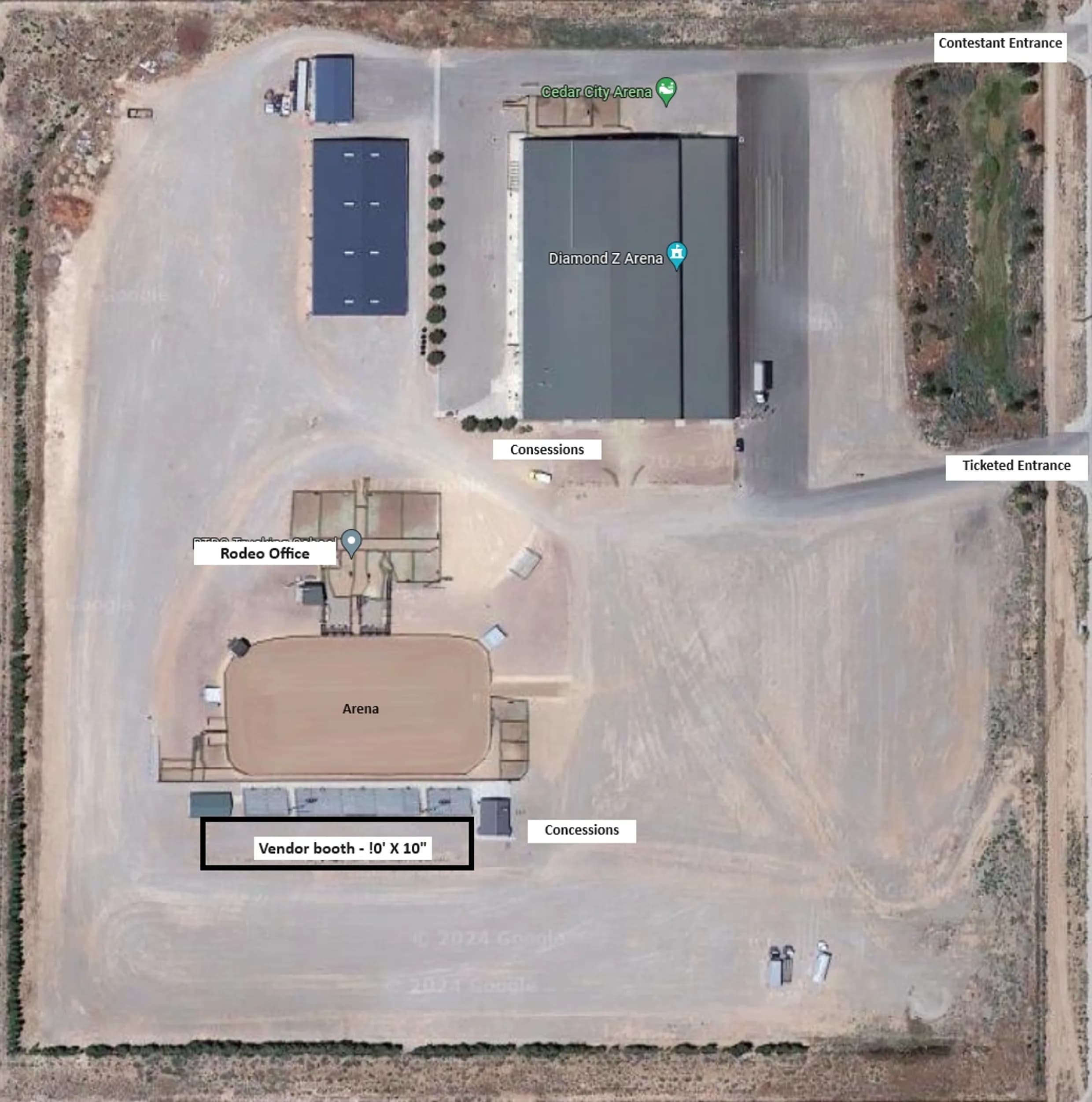 Wendy Wood Memorial Rodeo Vendor Show venue map