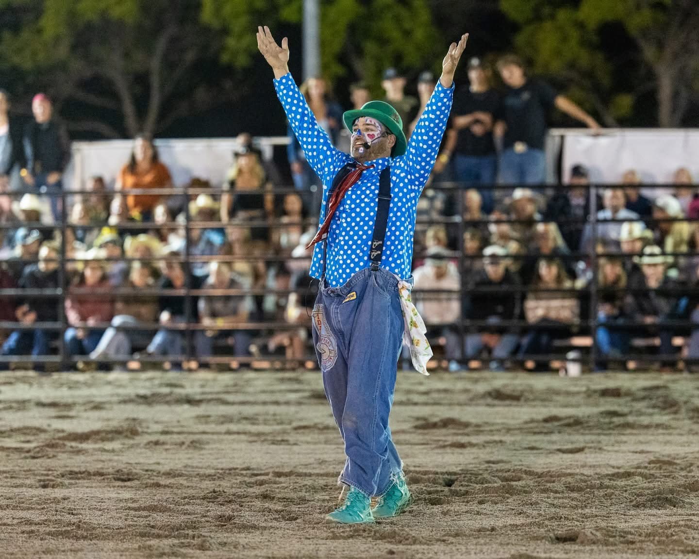 Rodeo arena seating and volunteer benefits